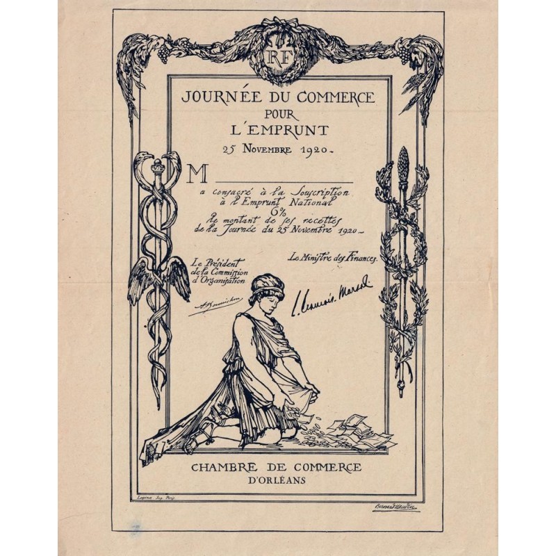 45-Orléans - Journée du Commerce pour l'Emprunt - 1920 - Etat : SUP+