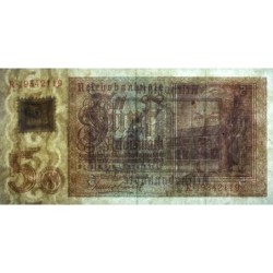 Allemagne RDA - Pick 3 - 5 deutsche mark - 1948 - Lettre P - Série R - Etat : TTB+ à SUP