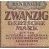 Allemagne RDA - Pick 13b - 20 deutsche mark - 1948 - Série AG - Etat : NEUF