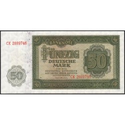 Allemagne RDA - Pick 14b - 50 deutsche mark - 1948 - Série CK - Etat : NEUF