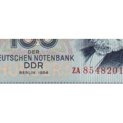 Allemagne RDA - Pick 26r - 100 mark der Deutschen Notenbank - 1964 - Série ZA - Etat : NEUF