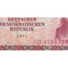 Allemagne RDA - Pick 30a - 50 mark der DDR - 1971 (1973) - Série DD - Etat : TB-