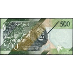 Kenya - Pick 55a - 500 shillings - Série AZ - 2019 - Etat : NEUF