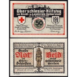 Allemagne - Notgeld - Halberstadt - Croix Rouge - 50 pfennig - 11/09/1921 - Etat : NEUF