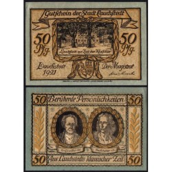 Allemagne - Notgeld - Lauchstedt (Bad Lauchstädt) - 50 pfennig - Type 4 - 1921 - Etat : SPL+