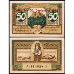 Allemagne - Notgeld - Leutenberg - 50 pfennig - 30/09/1922 - Etat : SPL