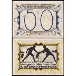 Allemagne - Notgeld - Liebenwerda - 50 pfennig - Type 4 - 01/10/1921 - Etat : NEUF