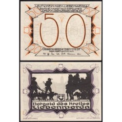 Allemagne - Notgeld - Liebenwerda - 50 pfennig - Type 5 - 01/10/1921 - Etat : NEUF