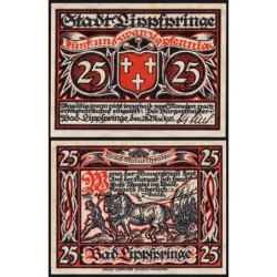 Allemagne - Notgeld - Lippspringe (Bad Lippspringe) - 25 pfennig - 28/05/1921 - Etat : pr.NEUF