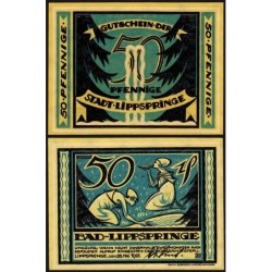 Allemagne - Notgeld - Lippspringe (Bad Lippspringe) - 50 pfennig - 28/05/1921 - Etat : NEUF