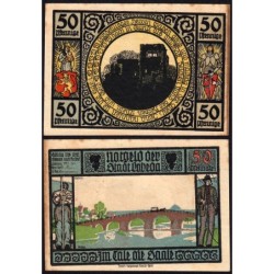 Allemagne - Notgeld - Lobeda (Jena) - 50 pfennig - Réf. 3 - Type 3 - 1921 - Etat : TB