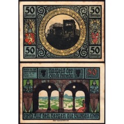 Allemagne - Notgeld - Lobeda (Jena) - 50 pfennig - Réf. 3 - Type 2 - 1921 - Etat : TTB