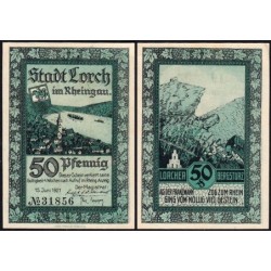 Allemagne - Notgeld - Lorch - 50 pfennig - Type 2 - 15/06/1921 - Etat : pr.NEUF