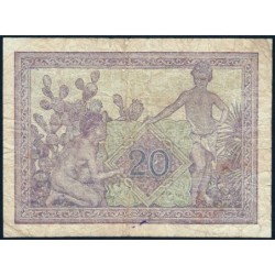 Algérie - Pick 92b - 20 francs - Série P.2012 - 07/05/1945 - Etat : B+ à TB-