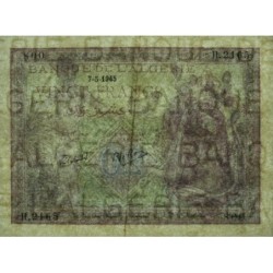 Algérie - Pick 92b - 20 francs - Série H.2165 (inédit) - 07/05/1945 - Etat : SUP- à SUP