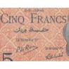 Algérie - Pick 94b - 5 francs - Série X.864 - 02/10/1944 - Etat : TTB+