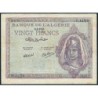 Algérie - Pick 92b - 20 francs - Série Y.1458 - 02/02/1945 - Etat : TTB