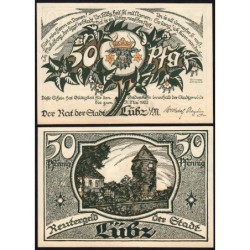 Allemagne - Notgeld - Lübz - 50 pfennig - 1922 - Etat : NEUF