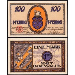 Allemagne - Notgeld - Luckenwalde - 100 pfennig - 01/12/1921 - Etat : SPL