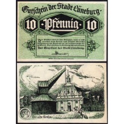 Allemagne - Notgeld - Lüneburg - 10 pfennig - 1920 - Etat : SUP+