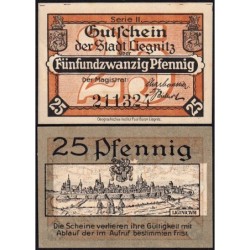 Pologne - Notgeld - Liegnitz (Legnica) - 25 pfennig - Série II - 1921 - Etat : SUP+