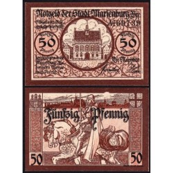 Pologne - Notgeld - Marienburg (Malbork) - 50 pfennig - 1919 - Etat : NEUF