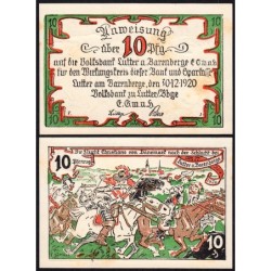 Allemagne - Notgeld - Lutter am Barenberge - 10 pfennig - 30/12/1920 - Etat : NEUF