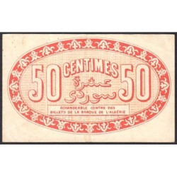 Algérie - Alger 137-5 - 50 centimes - Série 133 - 13/01/1915 - Etat : TTB