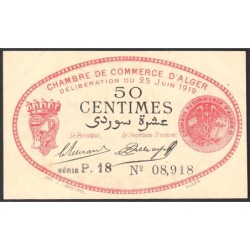 Algérie - Alger 137-11 - 50 centimes - Série P.18 - 25/06/1919 - Etat : SPL