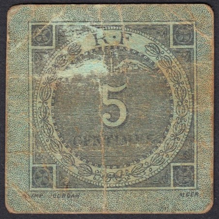 Algérie - Bougie-Sétif 139-9a - 5 centimes - 1916 - Etat : B