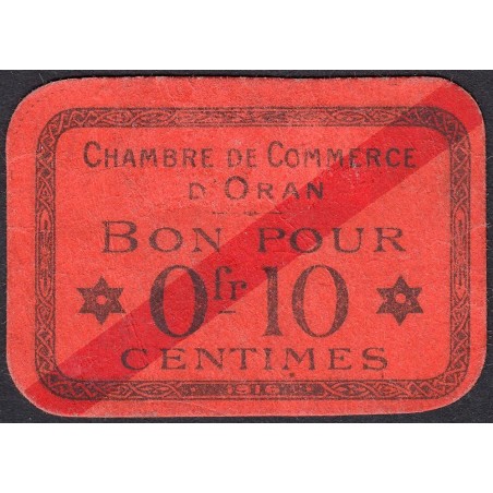 Algérie - Oran 141-49 - 0,10 franc - 1916 - Etat : TTB+