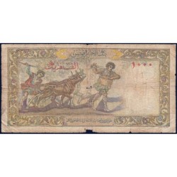 Algérie - Pick 107b_2 - 1'000 francs - Série N.2146 - 11/02/1958 - Etat : B-