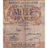 Algérie - Pick 112 - 10 nouv. francs sur 1'000 francs - Série Q.2217 - 29/05/1958 - Etat : B-