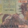 Algérie - Pick 118a_1 - 5 nouv. Francs - Série L.111 - 31/07/1959 - Etat : B+