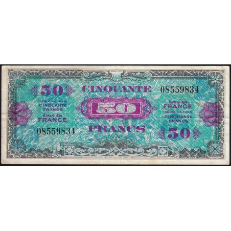 VF 19-01 - 50 francs - Drapeau - 1944 - Sans série - Etat : TTB+