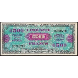 VF 19-01 - 50 francs - Drapeau - 1944 - Sans série - Etat : TTB