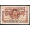 VF 29-01 - 5 francs - Trésor français - Territoires occupés - 1947 - Série A - Etat : TB-