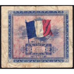 VF 16-01 - 2 francs - Drapeau - 1944 - Sans série - Etat : TB-