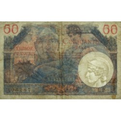 VF 31-02 - 50 francs - Trésor français - Territoires occupés - 1947 - Série L.2 - Etat : TB-