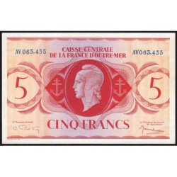 AEF - France Outre-Mer - Pick 15b_7 - 5 francs - Série AV - 02/02/1944 - Etat : NEUF