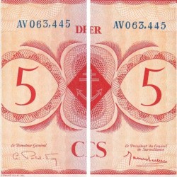 AEF - France Outre-Mer - Pick 15b_7 - 5 francs - Série AV - 02/02/1944 - Etat : pr.NEUF