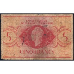 AEF - France Outre-Mer - Pick 15c - 5 francs - Sans série - 02/02/1944 - Etat : AB