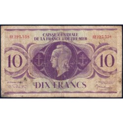 AEF - France Outre-Mer - Pick 16b_9 - 10 francs - Rarissime série FZ - 02/02/1944 - Etat : TB-