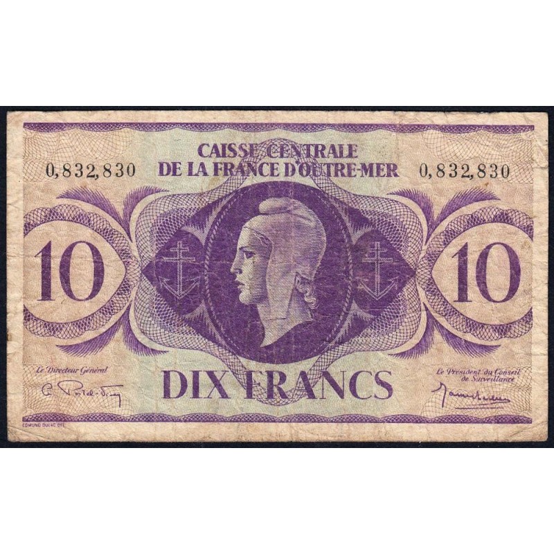 AEF - France Outre-Mer - Pick 16c - 10 francs - Sans série - 02/02/1944 - Etat : TB-