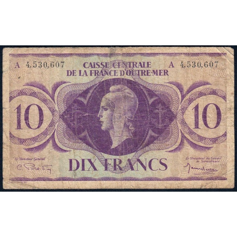 AEF - France Outre-Mer - Pick 16d - 10 francs - Série A - 02/02/1944 - Etat : TB-