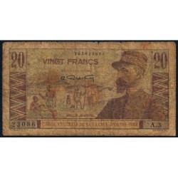 AEF - Pick 22 - 20 francs - Série A.3 - 1947 - Etat : AB