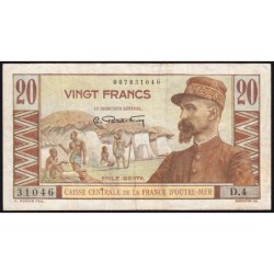 AEF - Pick 22 - 20 francs - Série D.4 - 1947 - Etat : TTB