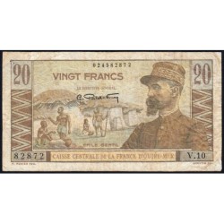 AEF - Pick 22 - 20 francs - Série V.10 - 1947 - Etat : TB-