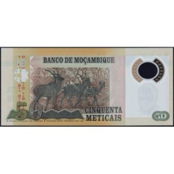 Mozambique - Pick 150b - 50 meticais - Série BB - 16/06/2017 - Polymère - Etat : NEUF