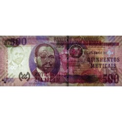 Mozambique - Pick 153b - 500 meticais - Série EC - 16/06/2017 - Etat : NEUF